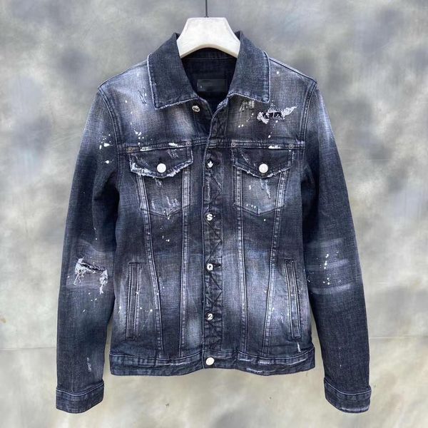 dsqsury dsq denim jacket men coat black casual cotton turn-down collar long sleeve denim bomber jackets for man, Black;brown
dsqsury dsq denim jacket men coat black casual cotton turn-down collar long sleeve denim bomber jackets for man, Black;brown