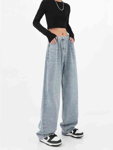 vintage casual fashion straight leg women jeans denim bottom harajuku boyfriend long high waist baggy jeans val wide leg pants l220726, Blue
vintage casual fashion straight leg women jeans denim bottom harajuku boyfriend long high waist baggy jeans val wide leg pants l220726, Blue