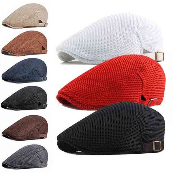 2022 sumemr berets mesh british vintage flat caps gatsby male solid color grey black spring autumn berets adjustable driver hats j220722, Blue;gray
2022 sumemr berets mesh british vintage flat caps gatsby male solid color grey black spring autumn berets adjustable driver hats j220722, Blue;gray