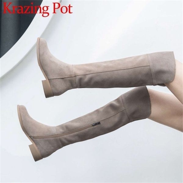 high street fashion solid zip genuine leather thigh high boots round toe low heels rome elegant female overtheknee boots l51 201109, Black
high street fashion solid zip genuine leather thigh high boots round toe low heels rome elegant female overtheknee boots l51 201109, Black