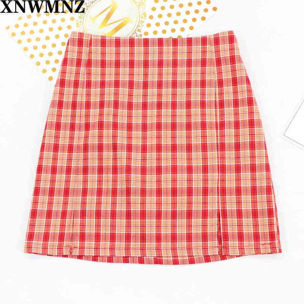 xnwmnz za slim hip plaid summer mini skirts womens high waist side split skirt fashion short woman 210513, Black
xnwmnz za slim hip plaid summer mini skirts womens high waist side split skirt fashion short woman 210513, Black
