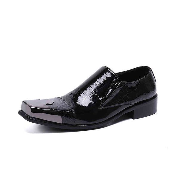 dress shoes fashion embossed patent leather shoes men's spring and autumn breathable casual korean brand, Black
dress shoes fashion embossed patent leather shoes men's spring and autumn breathable casual korean brand, Black