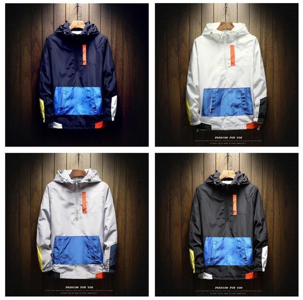 autumn mens jacket oversized loose color block stitching street hip hop hoodie baseball suit windbreaker street coat, Black;brown
autumn mens jacket oversized loose color block stitching street hip hop hoodie baseball suit windbreaker street coat, Black;brown