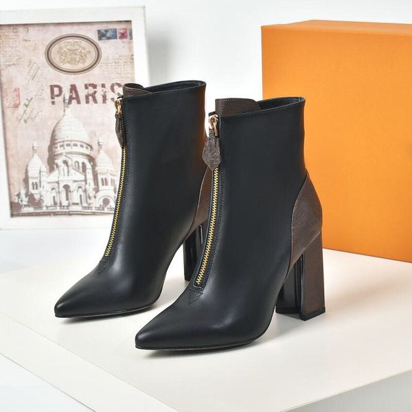 fashion winter classics leather women boots high heels stiletto ankle boots and genuine outdoors boots martin exquisite cowboy booties box, Black
fashion winter classics leather women boots high heels stiletto ankle boots and genuine outdoors boots martin exquisite cowboy booties box, Black