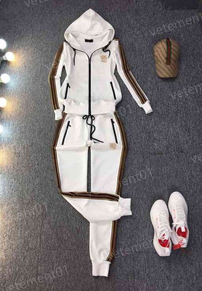 womens two piece pants fashion brand embroidered street cardigan hoodie jacket with loose pants 2 piece sets luxury designer tracksuits 0912, White
womens two piece pants fashion brand embroidered street cardigan hoodie jacket with loose pants 2 piece sets luxury designer tracksuits 0912, White