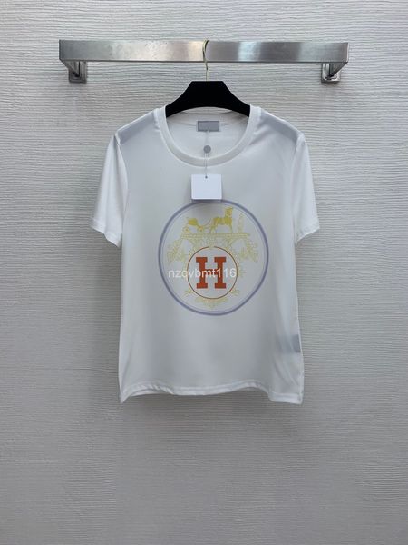 women's t-shirt cool breathable circle carriage alphabet printed front silk stitched back cotton short sleeve, White
women's t-shirt cool breathable circle carriage alphabet printed front silk stitched back cotton short sleeve, White