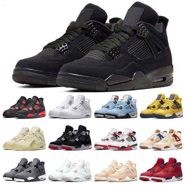 men basketball shoes 4 4s red thunder black cat sail lightning university blue white oreo cactus jack pure money cool grey trainer sports
men basketball shoes 4 4s red thunder black cat sail lightning university blue white oreo cactus jack pure money cool grey trainer sports