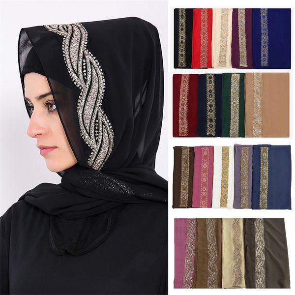 80 170cm women muslim chiffon hijab scarf with sequins femme islam glitter headscarf islamic shawls wraps 220704, Blue;gray
80 170cm women muslim chiffon hijab scarf with sequins femme islam glitter headscarf islamic shawls wraps 220704, Blue;gray