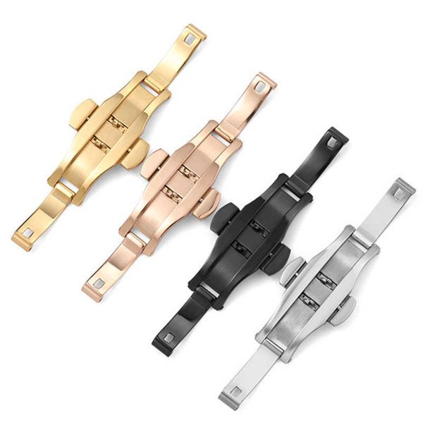 black silver watch butterfly buckle stainless steel watch clasp steel belt buckle refined steel strap gold buckle accessories, Slivery;black
black silver watch butterfly buckle stainless steel watch clasp steel belt buckle refined steel strap gold buckle accessories, Slivery;black