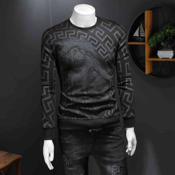 men's luxury fashion brands menswear and new printing long sleeve sweater, Black
men's luxury fashion brands menswear and new printing long sleeve sweater, Black