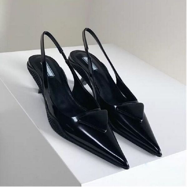elegant designers women triangle leather high heels dress shoes spring and fall red white leather pointed toes pumps outdoor bottoms size 35, Black
elegant designers women triangle leather high heels dress shoes spring and fall red white leather pointed toes pumps outdoor bottoms size 35, Black