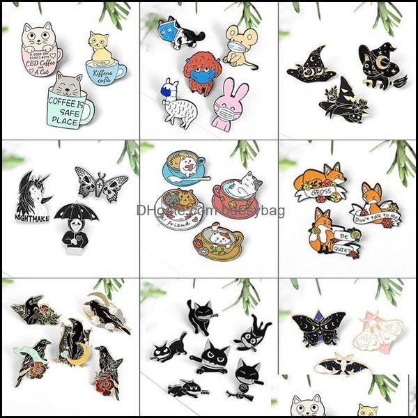 pins brooches jewelry pins 3-6pcs/set enamel pin coffee cup cat black crow butterfly moth witch cats animal brooch badge car dhyar, Gray
pins brooches jewelry pins 3-6pcs/set enamel pin coffee cup cat black crow butterfly moth witch cats animal brooch badge car dhyar, Gray