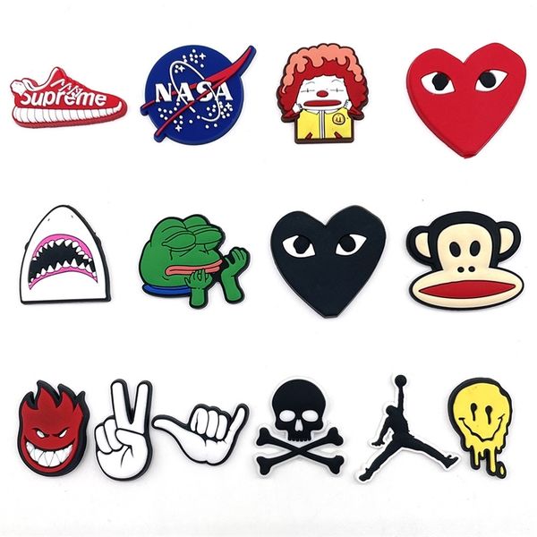 14pcs mixed animals pvc shoe charms accessories frog shark badges children decor for croc birthday gifts 220720, White;pink
14pcs mixed animals pvc shoe charms accessories frog shark badges children decor for croc birthday gifts 220720, White;pink