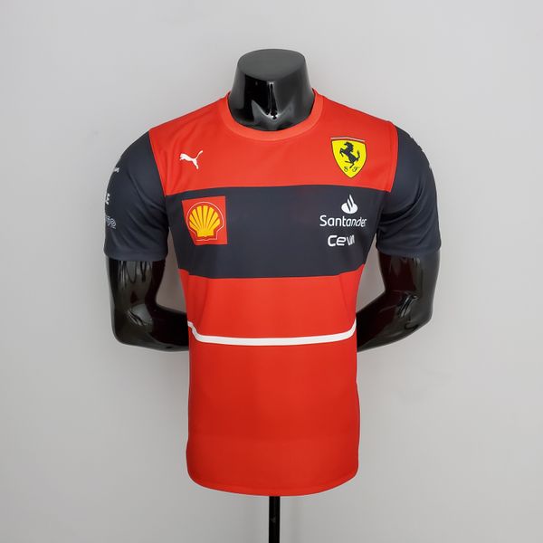 2022 new racing suit f1 custom t-shirt red short-sleeved team uniform lapel quick-drying top, Black
2022 new racing suit f1 custom t-shirt red short-sleeved team uniform lapel quick-drying top, Black