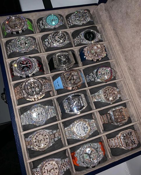 luxury mens watches 4130 movement watches for men 3255 montre de luxe iced watch mosang stone moissanite diamond watchs wristwatch mechanica, Slivery;brown
luxury mens watches 4130 movement watches for men 3255 montre de luxe iced watch mosang stone moissanite diamond watchs wristwatch mechanica, Slivery;brown