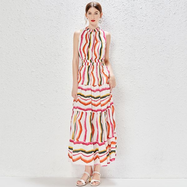 fashion new summer women long dresses striped printing expansion vestidos hollow out sliming casual wear, Black;gray
fashion new summer women long dresses striped printing expansion vestidos hollow out sliming casual wear, Black;gray