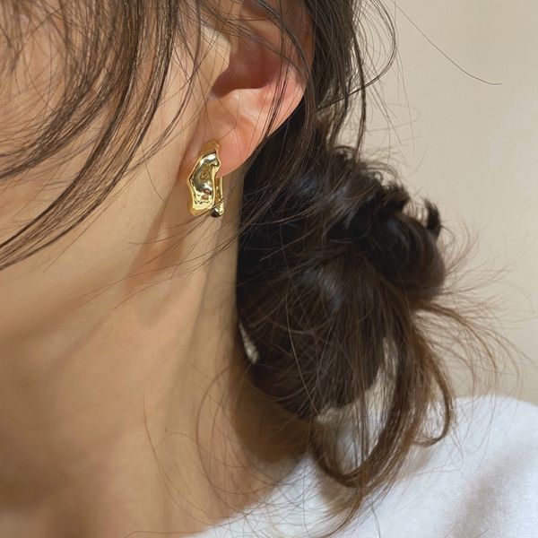 925 silver needle south korea dongdaemun personality fashion irregular eardrop earring internet celebrity dignified sense of design ear ring, Golden
925 silver needle south korea dongdaemun personality fashion irregular eardrop earring internet celebrity dignified sense of design ear ring, Golden