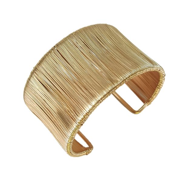 fashion exaggerated brushed bracelet women's wide trendy personality versatile accessories trend, Golden;silver
fashion exaggerated brushed bracelet women's wide trendy personality versatile accessories trend, Golden;silver