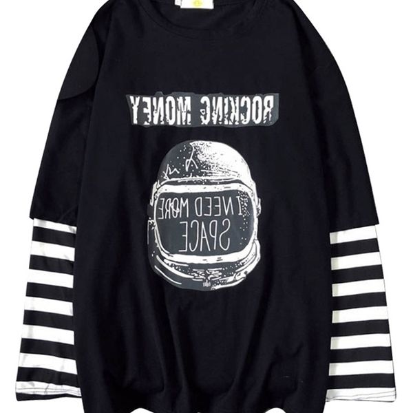 harajuku female t-shirts autumn women long sleeve t-shirt casual letter printed patchwork stripe oversize black streetwear 220514, White
harajuku female t-shirts autumn women long sleeve t-shirt casual letter printed patchwork stripe oversize black streetwear 220514, White