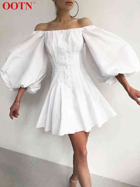 ootn elegant off shoulder mini dress women lantern sleeve pleated summer shirt dress fashion solid bodycon dresses for woman t220804, Black;gray
ootn elegant off shoulder mini dress women lantern sleeve pleated summer shirt dress fashion solid bodycon dresses for woman t220804, Black;gray