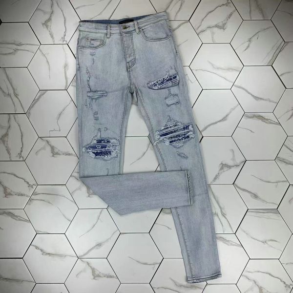 hm564 mens jeans distressed motorcycle biker jean rock skinny slim ripped hole stripe fashionable snake embroidery denim pants, Blue
hm564 mens jeans distressed motorcycle biker jean rock skinny slim ripped hole stripe fashionable snake embroidery denim pants, Blue
