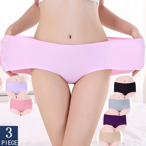 3pcs seamless panties for women plus size underwear 2xl 3xl 4xl women's cotton briefs comfort intimates fashion female12 colors 220511, Black;pink
3pcs seamless panties for women plus size underwear 2xl 3xl 4xl women's cotton briefs comfort intimates fashion female12 colors 220511, Black;pink