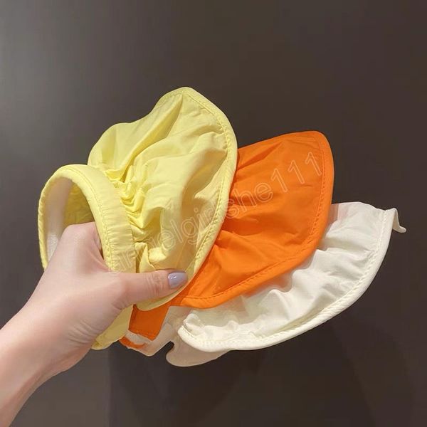 summer children sun hats solid color empty outdoor beach wide brim bucket hat baby boy girl panama cap visor caps, Yellow
summer children sun hats solid color empty outdoor beach wide brim bucket hat baby boy girl panama cap visor caps, Yellow