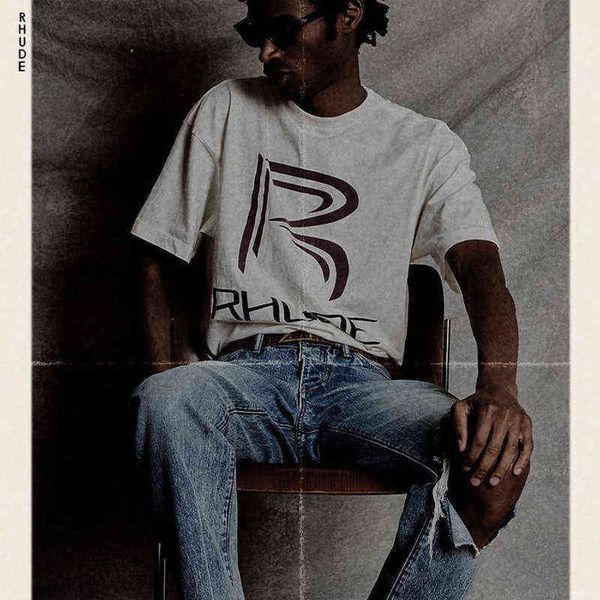 rhude spring / summer title plaid flag printed couple loose short sleeve t-shirt men, White;black
rhude spring / summer title plaid flag printed couple loose short sleeve t-shirt men, White;black