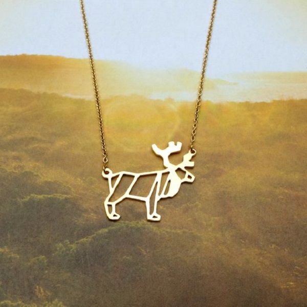 10pcs geometric christmas origami deer necklace animal antler reindeer horn stag woodland moose bambi elk charm chain necklaces, Silver
10pcs geometric christmas origami deer necklace animal antler reindeer horn stag woodland moose bambi elk charm chain necklaces, Silver