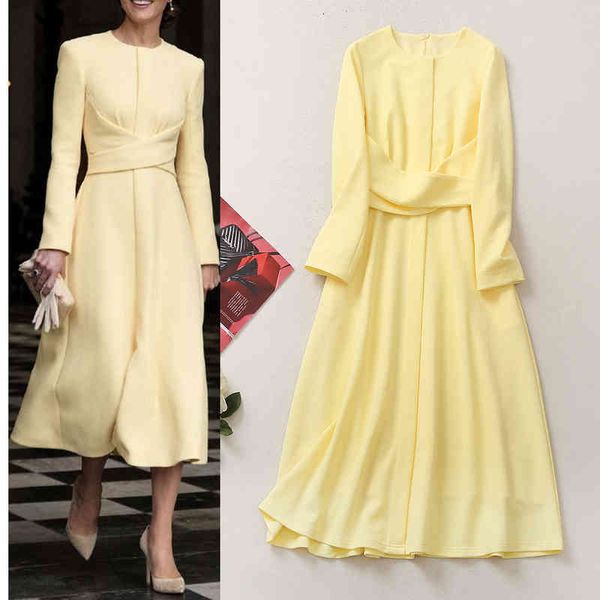 casual dresses street skirt early autumn women's round neck waist closed long sleeved yellow dress, Black;gray
casual dresses street skirt early autumn women's round neck waist closed long sleeved yellow dress, Black;gray