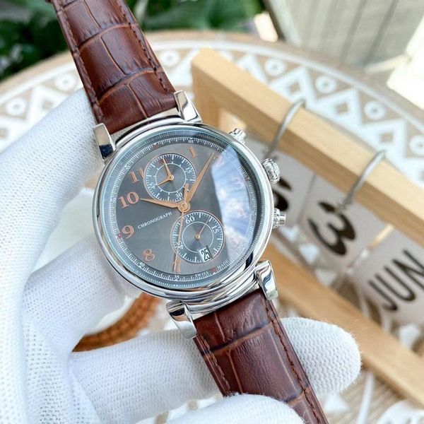 fashion men watches mechanical movement mens sapphire glass leather strap all the little dials work discount automatic watch, Slivery;brown
fashion men watches mechanical movement mens sapphire glass leather strap all the little dials work discount automatic watch, Slivery;brown