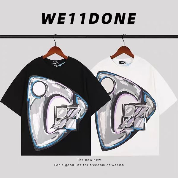 2022 large pattern graffiti print short-sleeved loose couple tee t shirts, White;black
2022 large pattern graffiti print short-sleeved loose couple tee t shirts, White;black