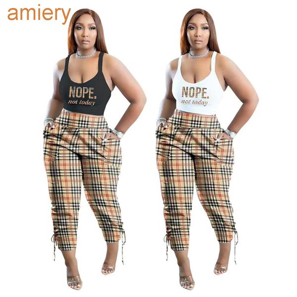 women's clothes two piece pants set fashion plaid print 2 piece sets 5xl casual large suit summer outfits streetwear, White
women's clothes two piece pants set fashion plaid print 2 piece sets 5xl casual large suit summer outfits streetwear, White