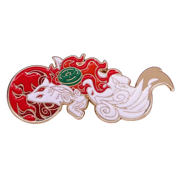 creative cartoon cool okami amaterasu sun flame fox badge hard enamel brooch diy backpack coat collar pin party gift jewelry, Blue
creative cartoon cool okami amaterasu sun flame fox badge hard enamel brooch diy backpack coat collar pin party gift jewelry, Blue