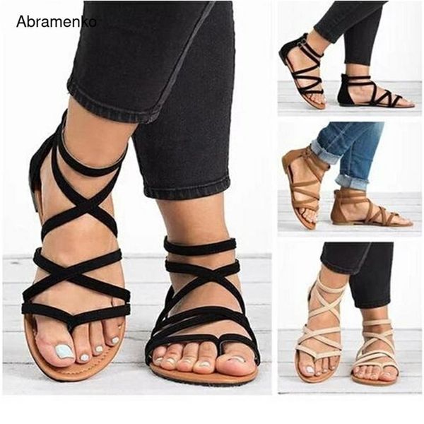 summer flip flops gladiator sandals shoes beach cross woman slip on flats casual women black brown plus size 34 43 220602
summer flip flops gladiator sandals shoes beach cross woman slip on flats casual women black brown plus size 34 43 220602