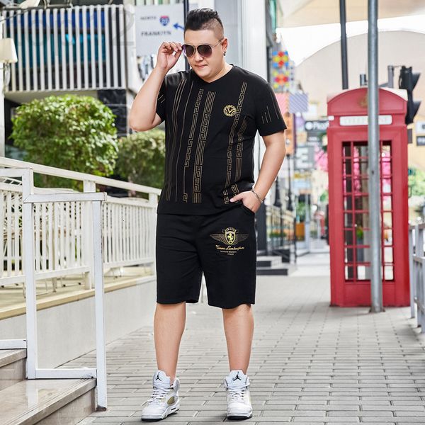 men's casual shirts designer fat men's summer plus size capris t-shirt with suit fat guy super large casual two-piece set 569b, White;black
men's casual shirts designer fat men's summer plus size capris t-shirt with suit fat guy super large casual two-piece set 569b, White;black