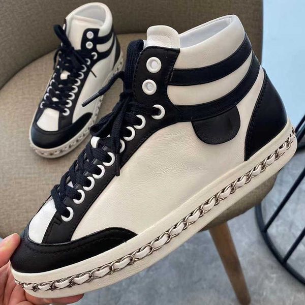 2022 newhigh sneakers women flat shoes lace up schoenen vrouw new mixed colors ladies trainers shoes casual chain decor chaussures femme
2022 newhigh sneakers women flat shoes lace up schoenen vrouw new mixed colors ladies trainers shoes casual chain decor chaussures femme