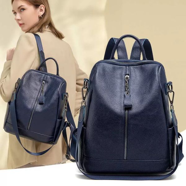 internal frame packs 2021 fashion korean blue soft leather backpack versatile travel large capacity women's bag
internal frame packs 2021 fashion korean blue soft leather backpack versatile travel large capacity women's bag