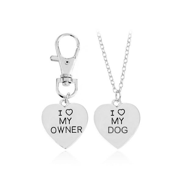 pendant necklaces i love my owner necklace keychain 2pcs/set gold silver heart fashion friends jewelry pet dog memorial
pendant necklaces i love my owner necklace keychain 2pcs/set gold silver heart fashion friends jewelry pet dog memorial
