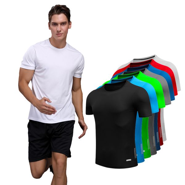 t shirts for man homme running designer quick dry short sleeve exercise slim sport training clothes workout bodybuilding tee 220622, White;black
t shirts for man homme running designer quick dry short sleeve exercise slim sport training clothes workout bodybuilding tee 220622, White;black
