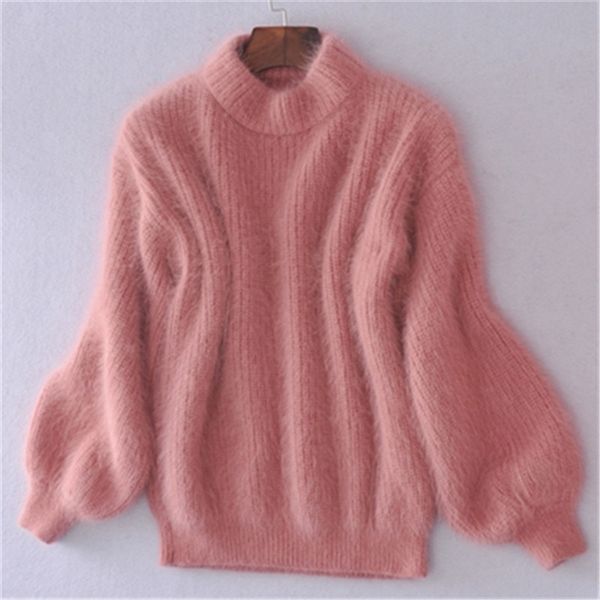 winter fashion thickened warm turtleneck mohair female sweater lantern sleeve casual solid color slim simple pullover 201203, White;black
winter fashion thickened warm turtleneck mohair female sweater lantern sleeve casual solid color slim simple pullover 201203, White;black