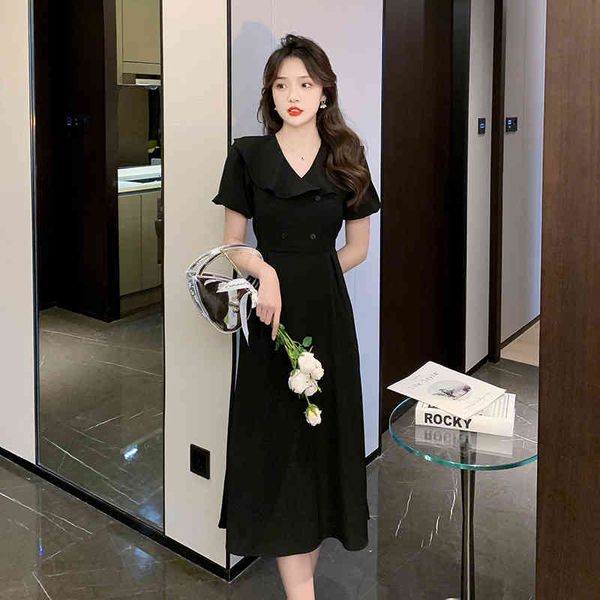 casual dresses summer french bubble sleeve v-neck ruff large lapel cover meat thin dress z9vl, Black;gray
casual dresses summer french bubble sleeve v-neck ruff large lapel cover meat thin dress z9vl, Black;gray