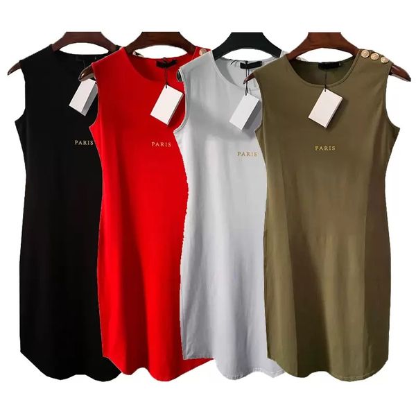 women casual dresses summer cotton loose dress for womens sleeveless female clothing with letter solid 4 colors, Black;gray
women casual dresses summer cotton loose dress for womens sleeveless female clothing with letter solid 4 colors, Black;gray