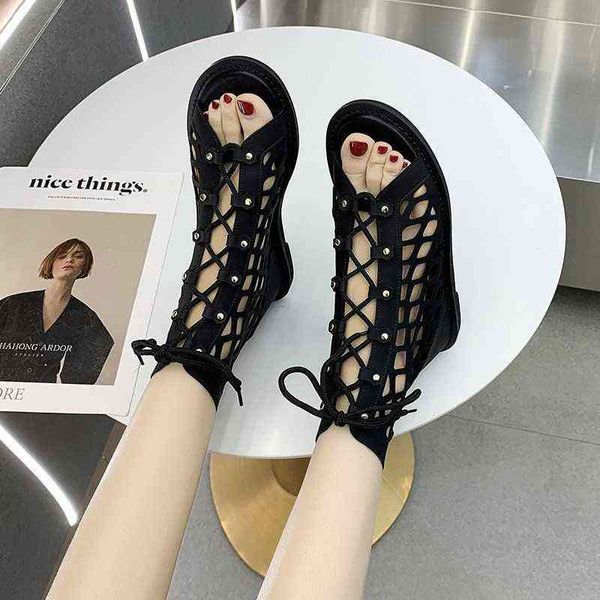 sandals europese en amerikaanse hollow teen koel laarzen vrouwen lentezomer 2022 nieuwe cross bandje rits platte bodem romeinse sandalen vro, Black
sandals europese en amerikaanse hollow teen koel laarzen vrouwen lentezomer 2022 nieuwe cross bandje rits platte bodem romeinse sandalen vro, Black