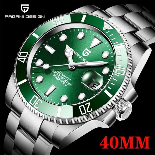 pagani design 40mm men luxury automatic mechanical wrist watch stainless steel waterproof relogio masculino 210310, Slivery;brown
pagani design 40mm men luxury automatic mechanical wrist watch stainless steel waterproof relogio masculino 210310, Slivery;brown