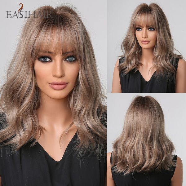 lx brand medium length light brown wavy synthetic wigs with bangs for africa american daily cosplay wigs heat resistantfactory direct, Black
lx brand medium length light brown wavy synthetic wigs with bangs for africa american daily cosplay wigs heat resistantfactory direct, Black