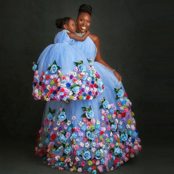 2022 light sky blue flower girls dresses for weddings halter tulle 3d floral flowers crystal beads sleeveless princess kids birthday girl pa, White;blue
2022 light sky blue flower girls dresses for weddings halter tulle 3d floral flowers crystal beads sleeveless princess kids birthday girl pa, White;blue