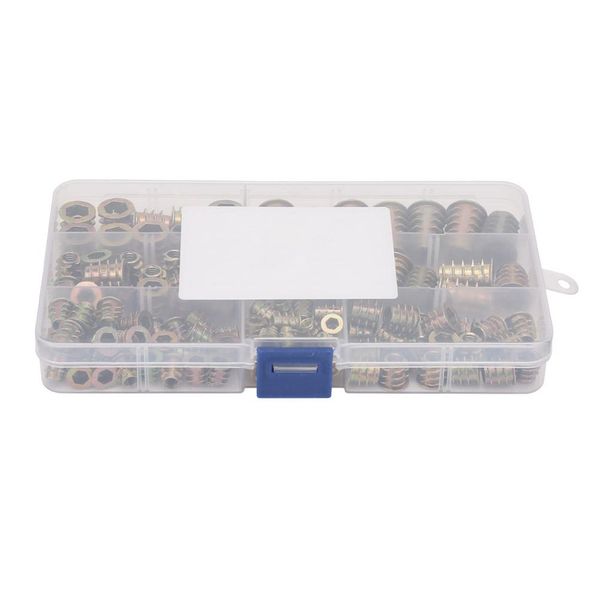 120pcs m4 m5 m6 m8 m10 zinc inside and outside teeth screw insert hex nuts assortment kit
120pcs m4 m5 m6 m8 m10 zinc inside and outside teeth screw insert hex nuts assortment kit