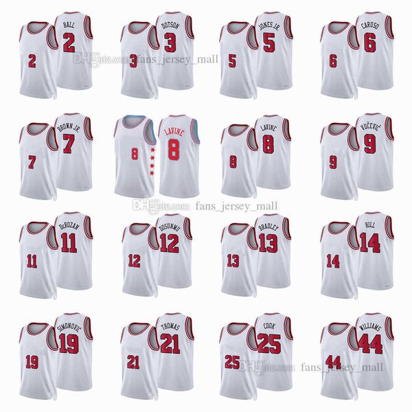 printed city basketball jerseys 9 nikola 11 demar vucevic derozan 8 zach 2 lonzo lavine ball thompson caruso williams white brown bradley ma, Black;red
printed city basketball jerseys 9 nikola 11 demar vucevic derozan 8 zach 2 lonzo lavine ball thompson caruso williams white brown bradley ma, Black;red