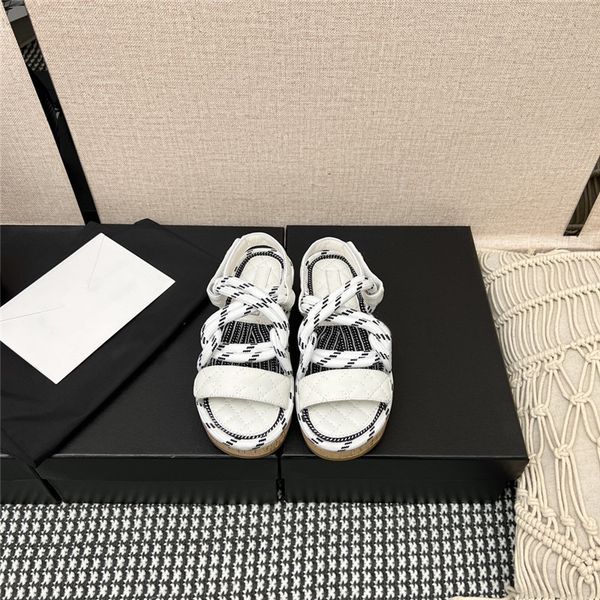 new grass rope sandals in summer ling grid pattern lamb leather sports sandals wear-resistant flat shoes, Black
new grass rope sandals in summer ling grid pattern lamb leather sports sandals wear-resistant flat shoes, Black